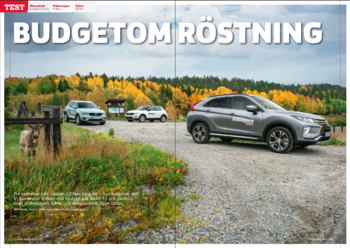 Vi Bilägare 2018/16 Biltest: Mitsubishi Eclipse Cross/Volkswagen T-Roc/Volvo XC40