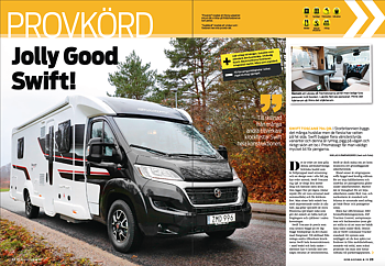 PROVKÖRT: Swift Toscane 794 QB - Husbil & Husvagn 1/2019