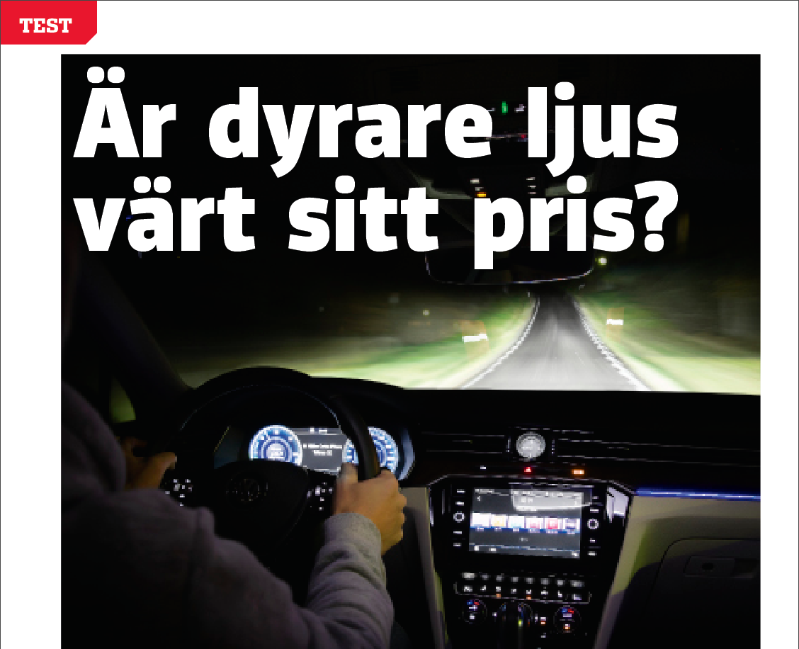 Vi Bilägare 2018/17: Test av tillvalsljus