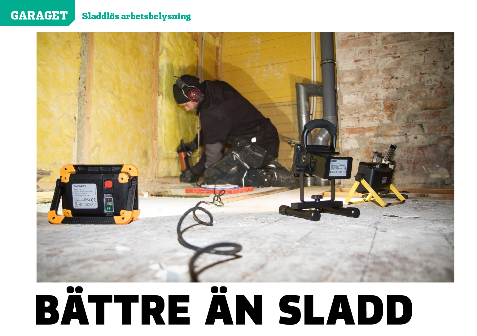 Vi Bilägare 2019/04 Garaget: Sladdlös arbetsbelysning