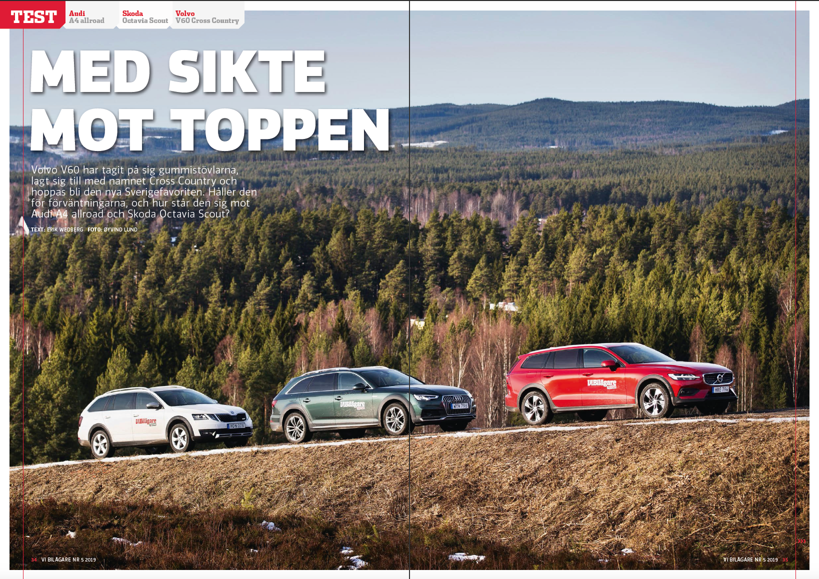 Vi Bilägare 2019/05 Biltest: Audi A4 allroad / Skoda Octavia Scout / Volvo V60 Cross Country