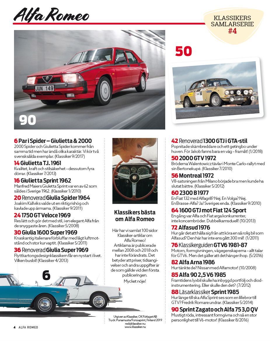Alfa Romeo - Klassikers samlarserie #4 - 2
