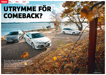 Vi Bilägare 2019/15 Biltest: Ford Mondeo, Skoda Superb, Toyota Camry