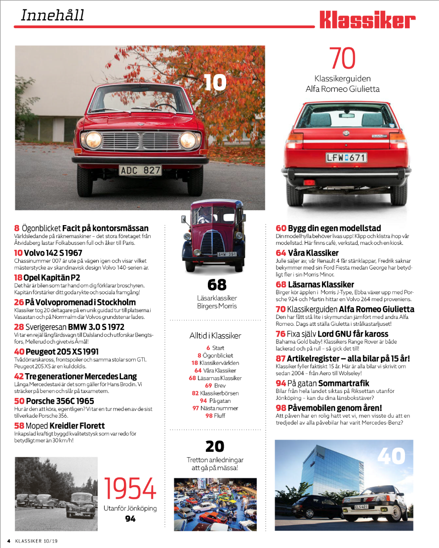 Klassiker 10.2019 Modellstad på köpet - 2