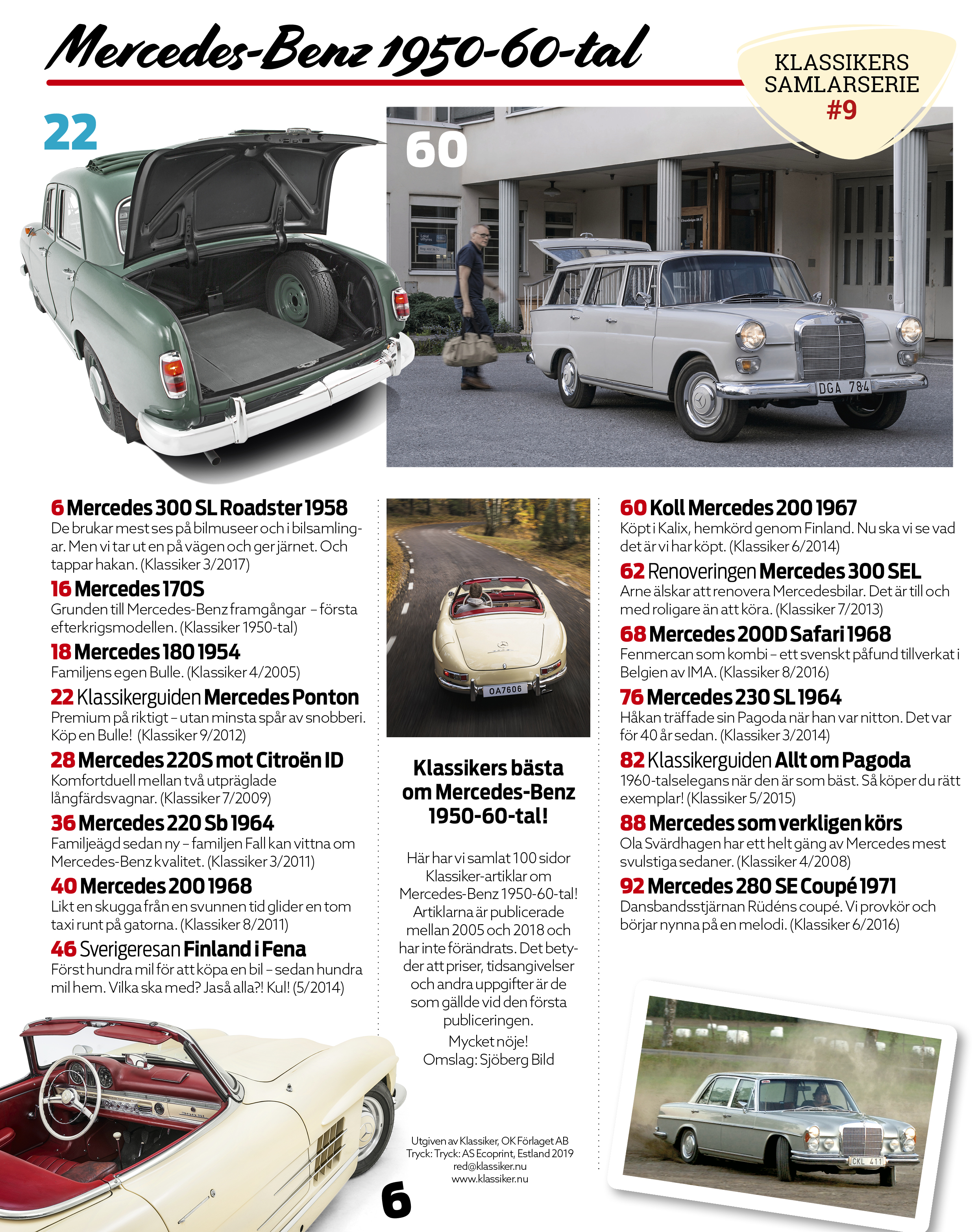 Mercedes-Benz 1950- och 60-tal - Klassikers samlarserie #9 - 2