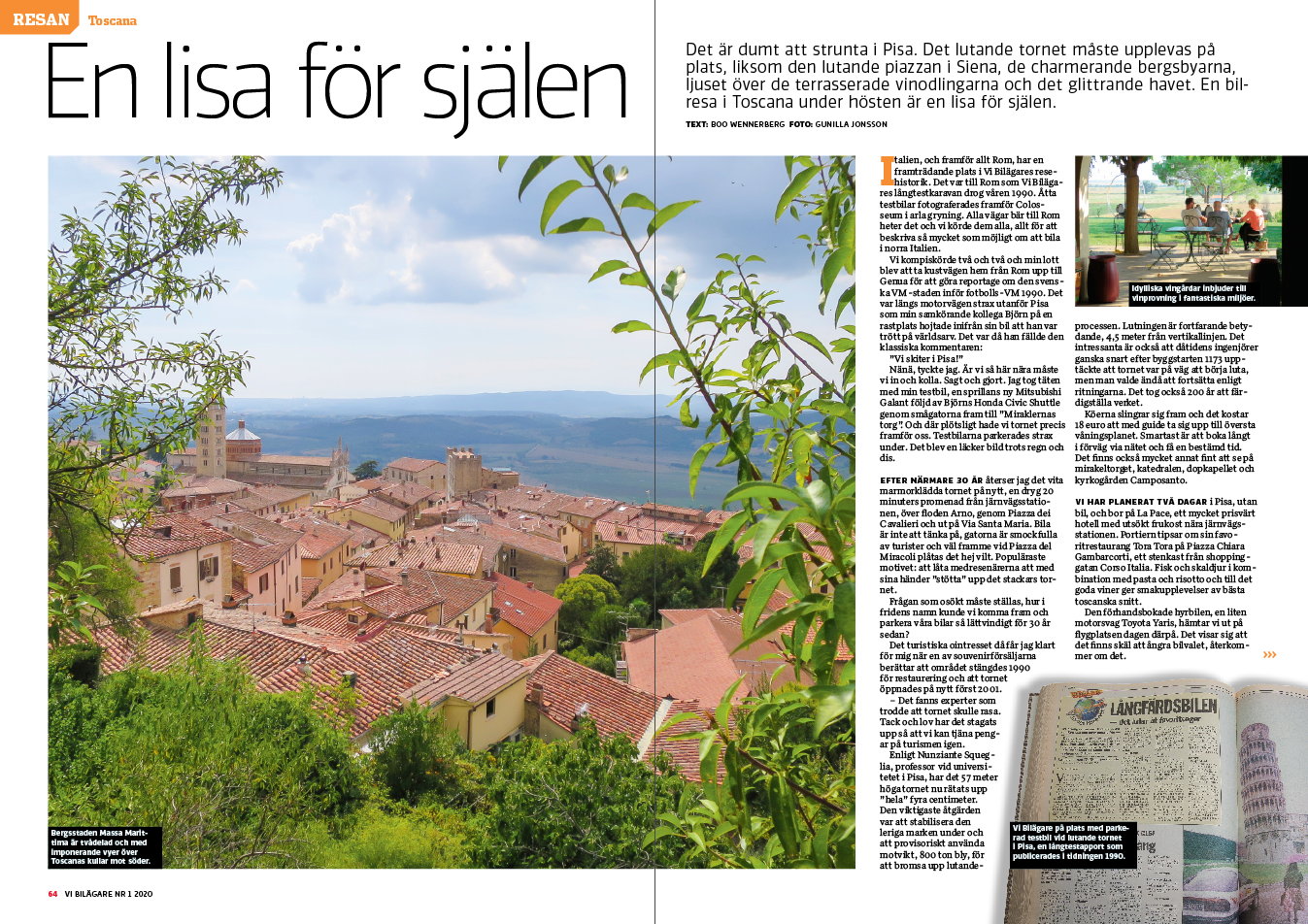 Vi Bilägare 2020/01 Resan: Toscana
