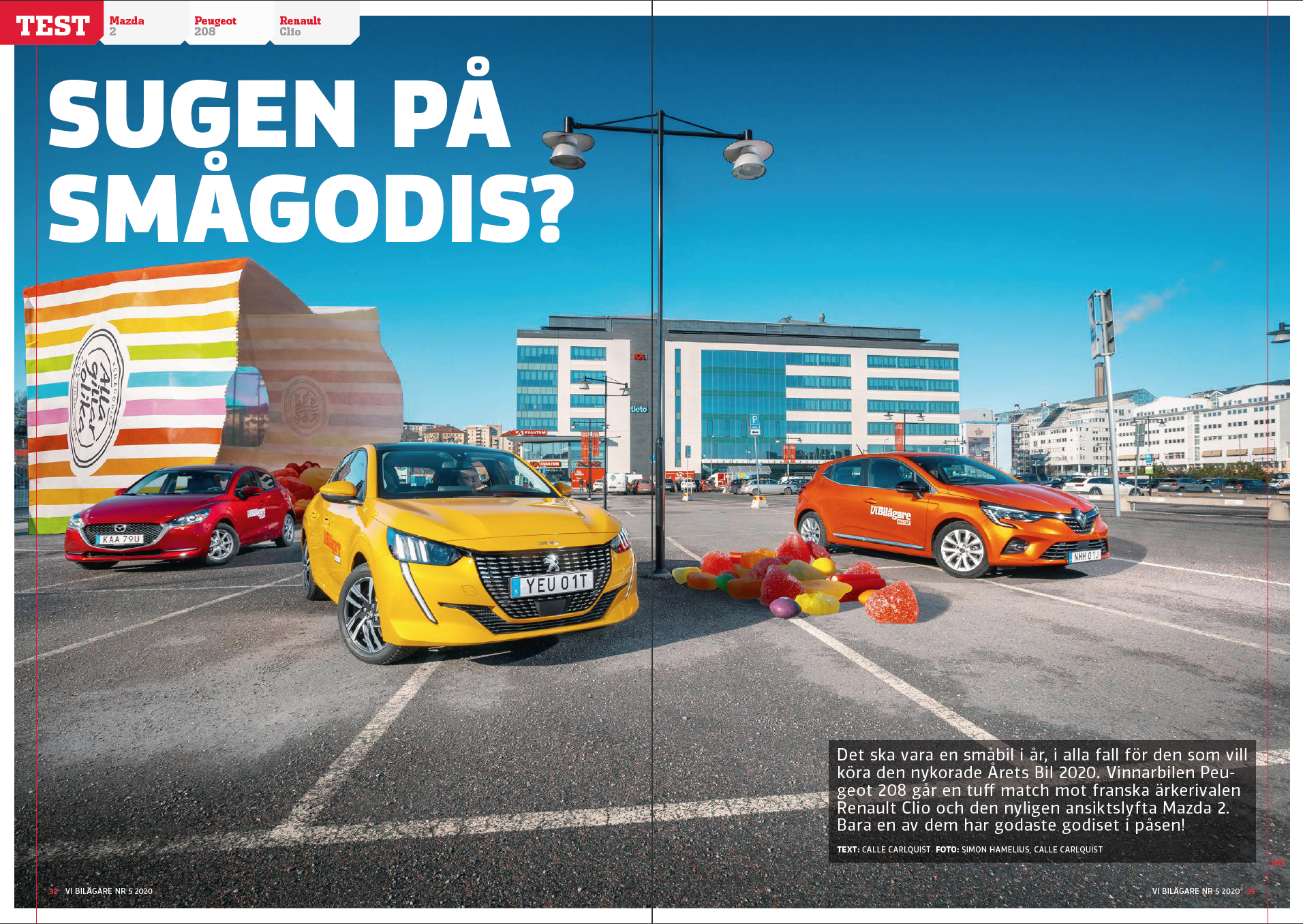 Vi Bilägare 2020/05 Biltest: Mazda 2 / Peugeot 208 / Renault Clio
