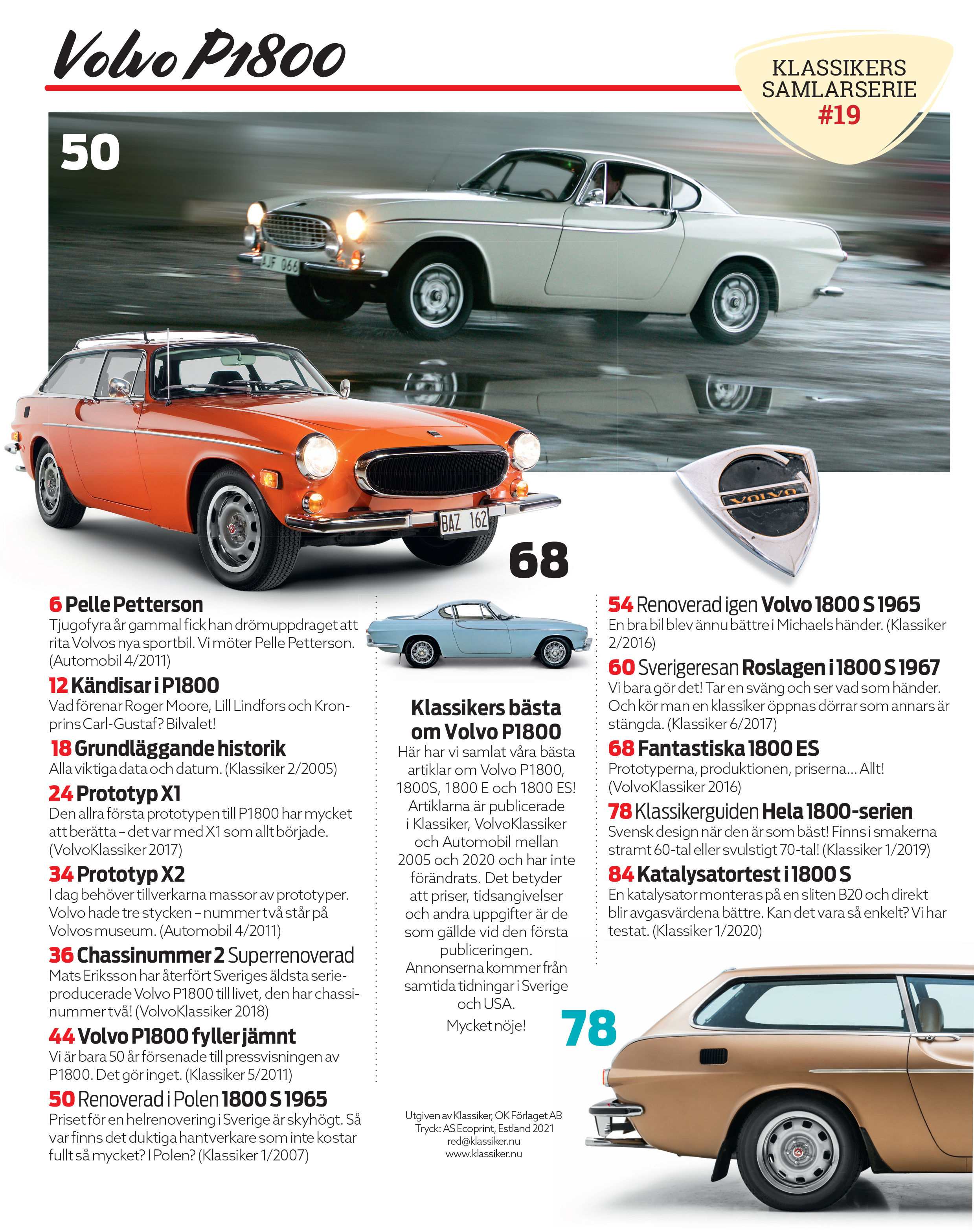 Volvo P1800 - Klassikers samlarserie #19 - 2