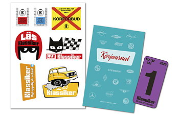 Paketpris: Klassikers Dekalark + Körjournal + Kontrollmärke 2020