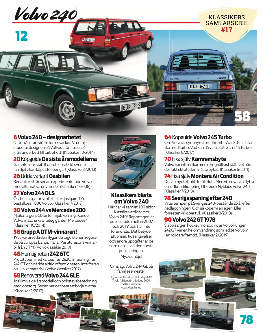 Volvo 240 - Klassikers samlarserie #17 - 2