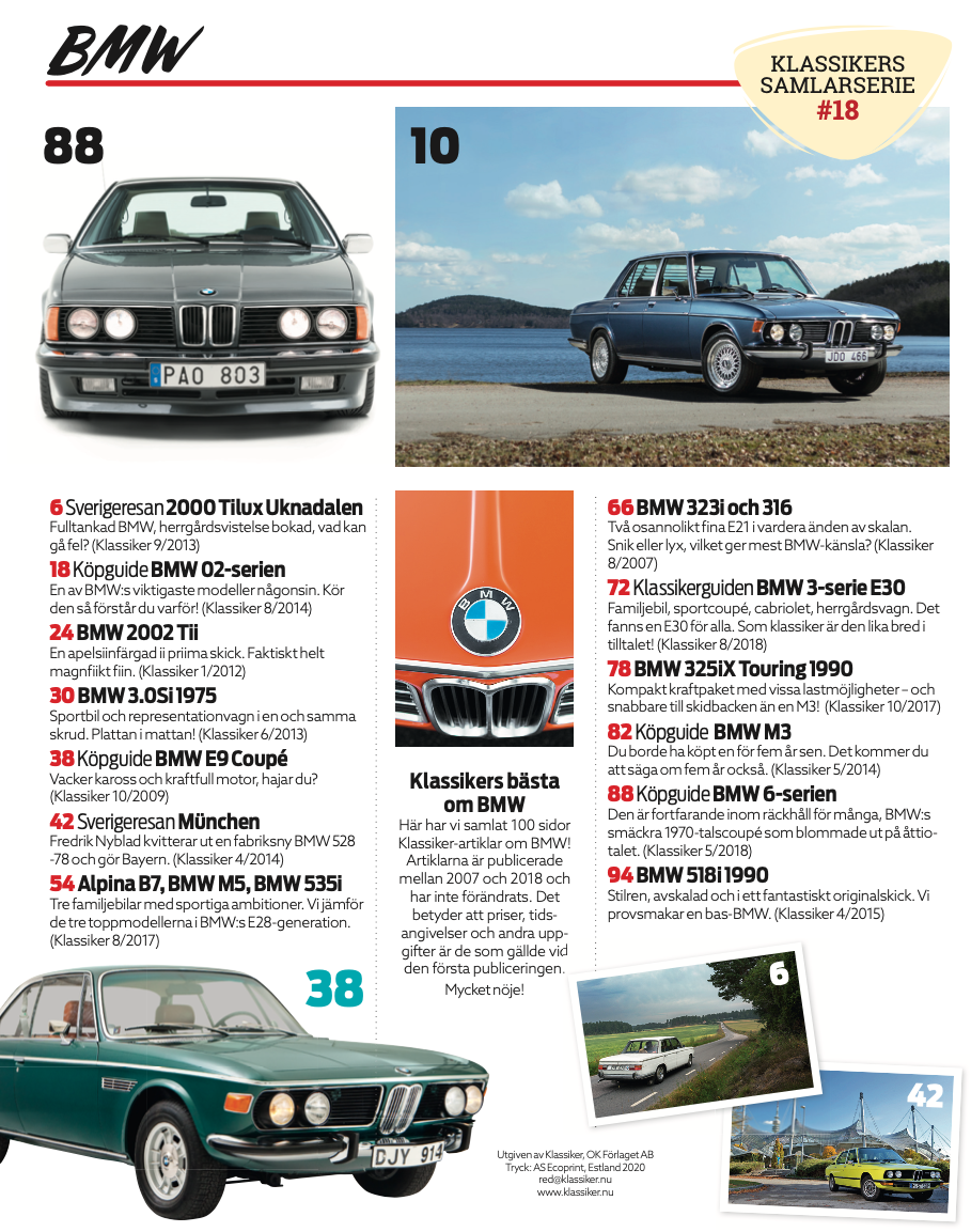 BMW - Klassikers samlarserie #18 - 2