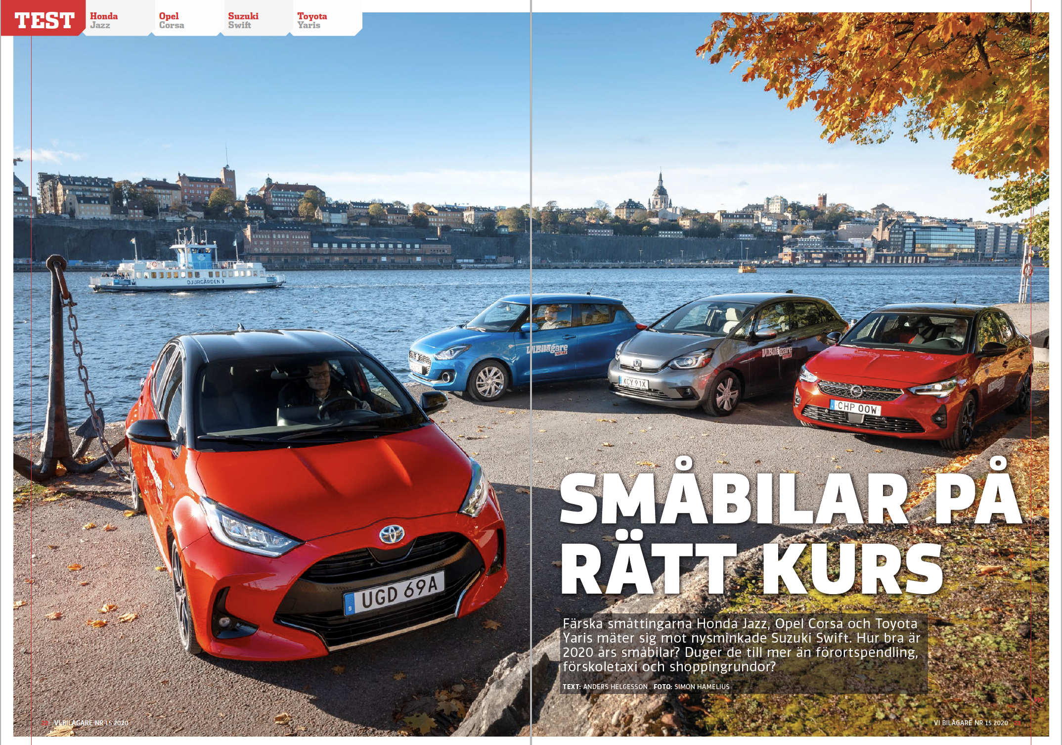 Vi Bilägare 2020/15 Biltest: Honda Jazz / Opel Corsa / Suzuki Swift / Toyota Yaris