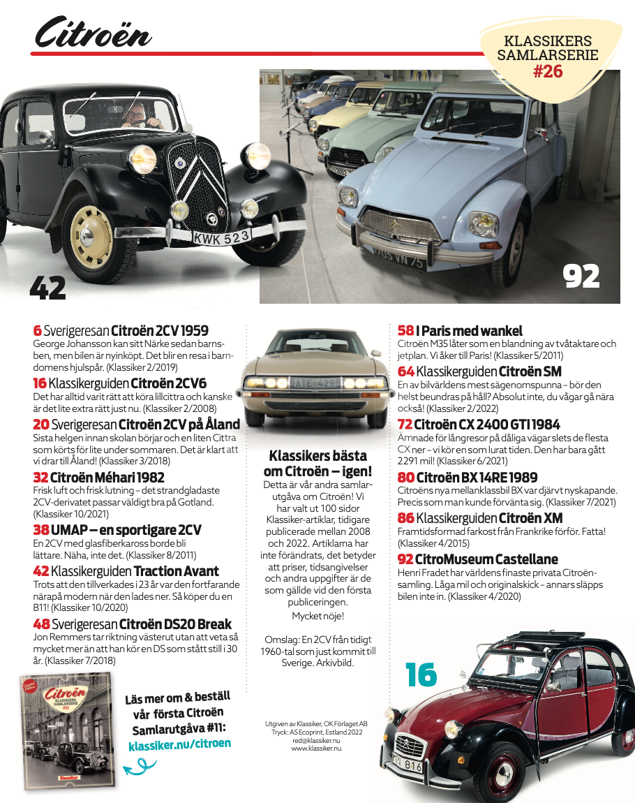 Citroën II - Klassikers samlarserie #26 - 2