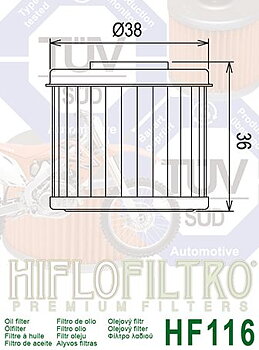 Honda CRF 2002-2020 Hiflo HF116