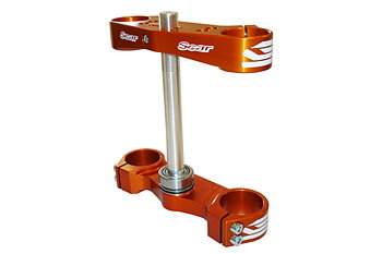 SCAR Triple Clamp Offset 22mm orange KTM SX65 12-21