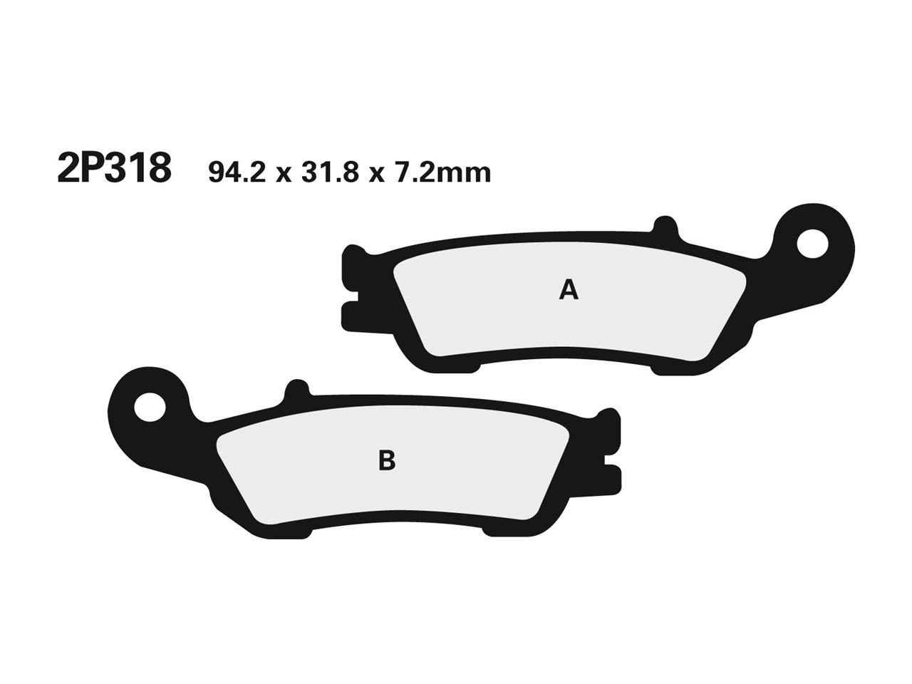 Belägg fram 125-450cc 2006> - 3