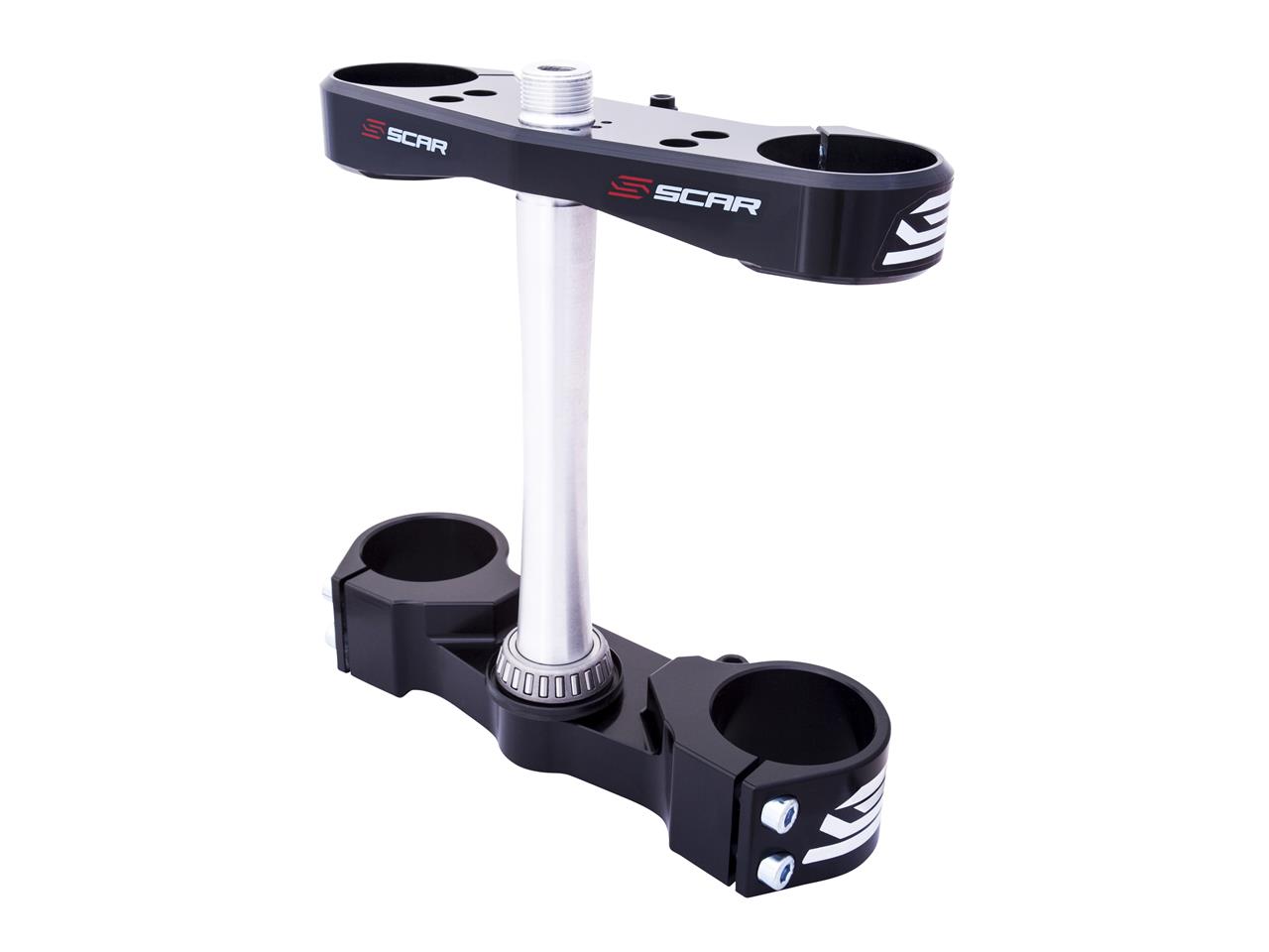 SCAR Triple Clamp OE Offset Black KTM SX50 06-11
