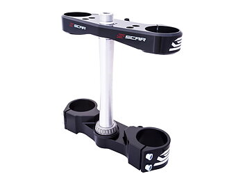 SCAR Triple Clamp OE Offset Black KTM SX50 06-11