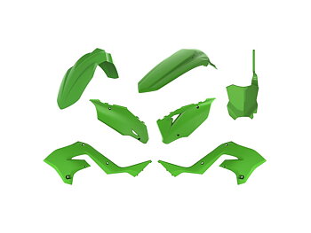 POLISPORT Plastic Kit Restyle Green Kawasaki KX125/KX250