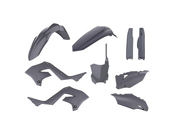 POLISPORT Restyle Plastic Kit Grey Kawasaki KX125/250