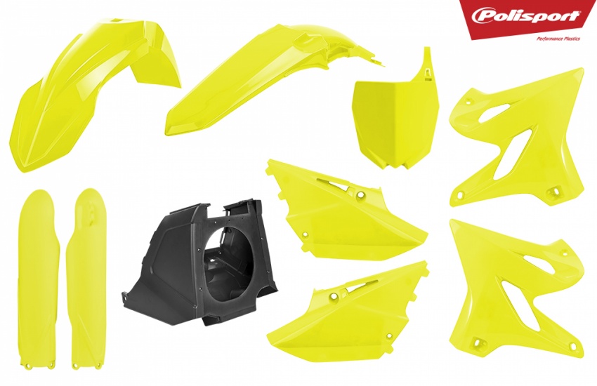  POLISPORT Plastic Kit Restyle Neon Yellow Yamaha YZ125/250