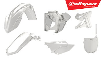 POLISPORT Plastic Kit Clear/Restyle Yamaha YZ125/250