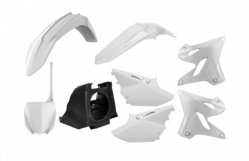  POLISPORT Plastic Kit Restyle White Yamaha YZ125/250