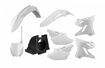  POLISPORT Plastic Kit Restyle White Yamaha YZ125/250