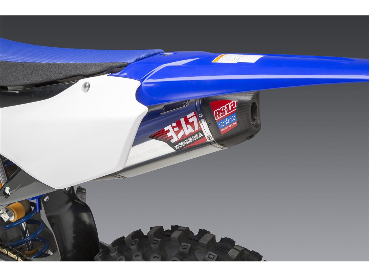 YOSHIMURA RS-12 Signature Series Full Exhaust System Stainless Steel/Alu Muffler/Carbon End Cap Yamaha YZ 250 F 19-21 - 3