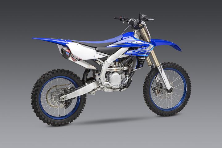 YOSHIMURA RS-12 Signature Series Full Exhaust System Stainless Steel/Alu Muffler/Carbon End Cap Yamaha YZ 250 F 19-21 - 2