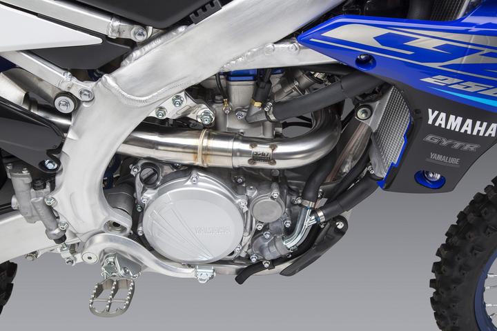 YOSHIMURA RS-12 Signature Series Full Exhaust System Stainless Steel/Alu Muffler/Carbon End Cap Yamaha YZ 250 F 19-21 - 4