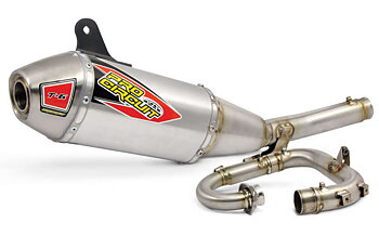 PRO CIRCUIT T-6 Euro Full Exhaust System Stainless Steel/Titanium Muffler Yamaha YZ250F 17-18