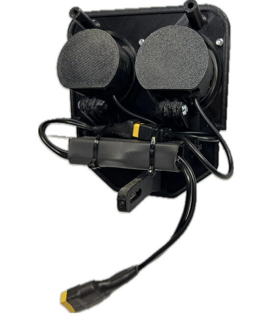 Dubbelljus 110w Husqvarna 4-takt 2024-, vit dekal, kallvit 2xE40F NIZLED - 2