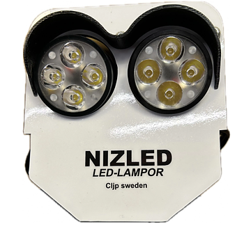 Dubbelljus 110w Husqvarna 4-takt 2024-, vit dekal, kallvit 2xE40F NIZLED