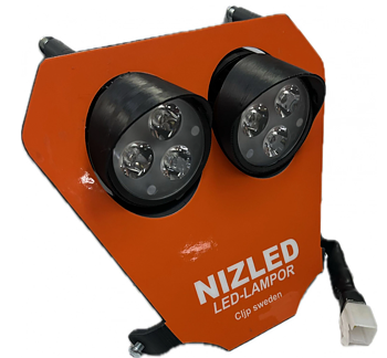 Dubbelkåpa 60w KTM 2020-2023, orange, kallvit 2xE30 NIZLED