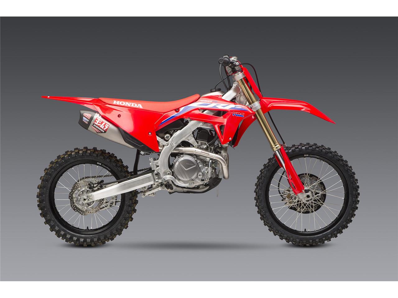 YOSHIMURA RS-12 Signature Series Full Exhaust System Stainless Steel/Titane Muffler/Carbon End Cap Honda CRF450R/RX 2021 SLUT HOS TILLVERKAREN