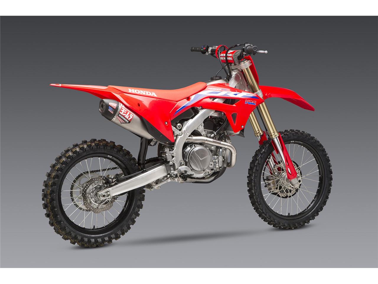 YOSHIMURA RS-12 Signature Series Full Exhaust System Stainless Steel/Titane Muffler/Carbon End Cap Honda CRF450R/RX 2021 SLUT HOS TILLVERKAREN - 2