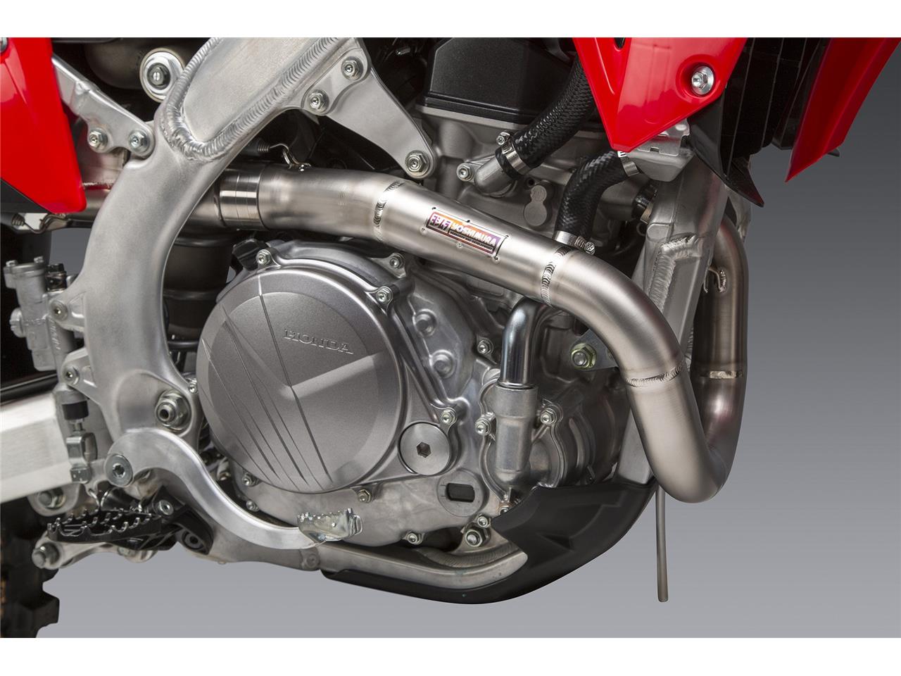 YOSHIMURA RS-12 Signature Series Full Exhaust System Stainless Steel/Titane Muffler/Carbon End Cap Honda CRF450R/RX 2021 SLUT HOS TILLVERKAREN - 5
