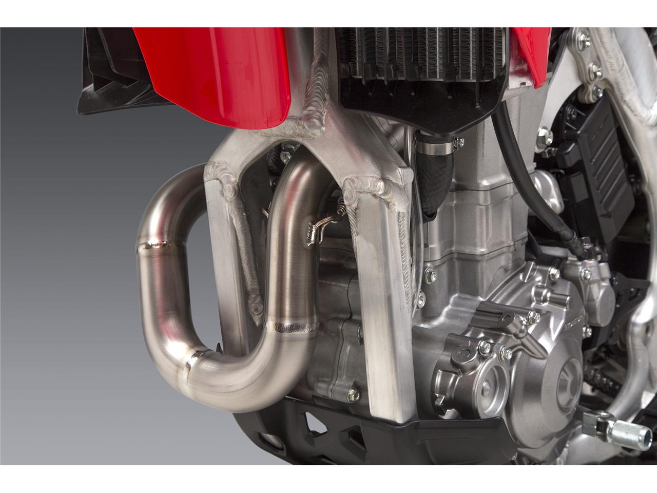 YOSHIMURA RS-12 Signature Series Full Exhaust System Stainless Steel/Titane Muffler/Carbon End Cap Honda CRF450R/RX 2021 SLUT HOS TILLVERKAREN - 6
