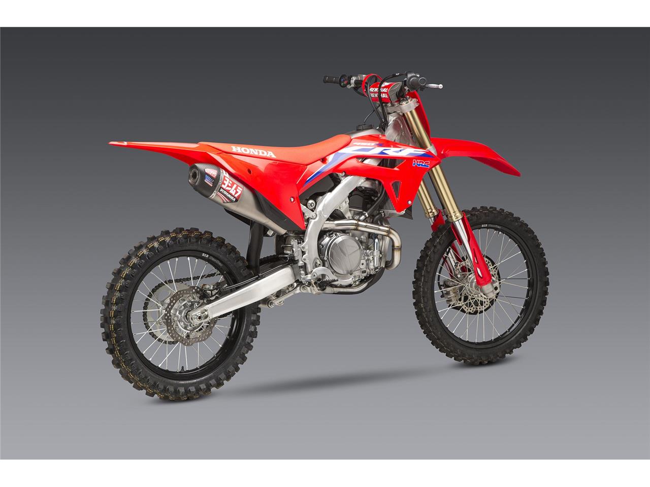 YOSHIMURA RS-12 Signature Series Full Exhaust System Stainless Steel/Alu Muffler/Carbon End Cap Honda CRF450R/RX 2021 SLUT HOS TILLVERKAREN