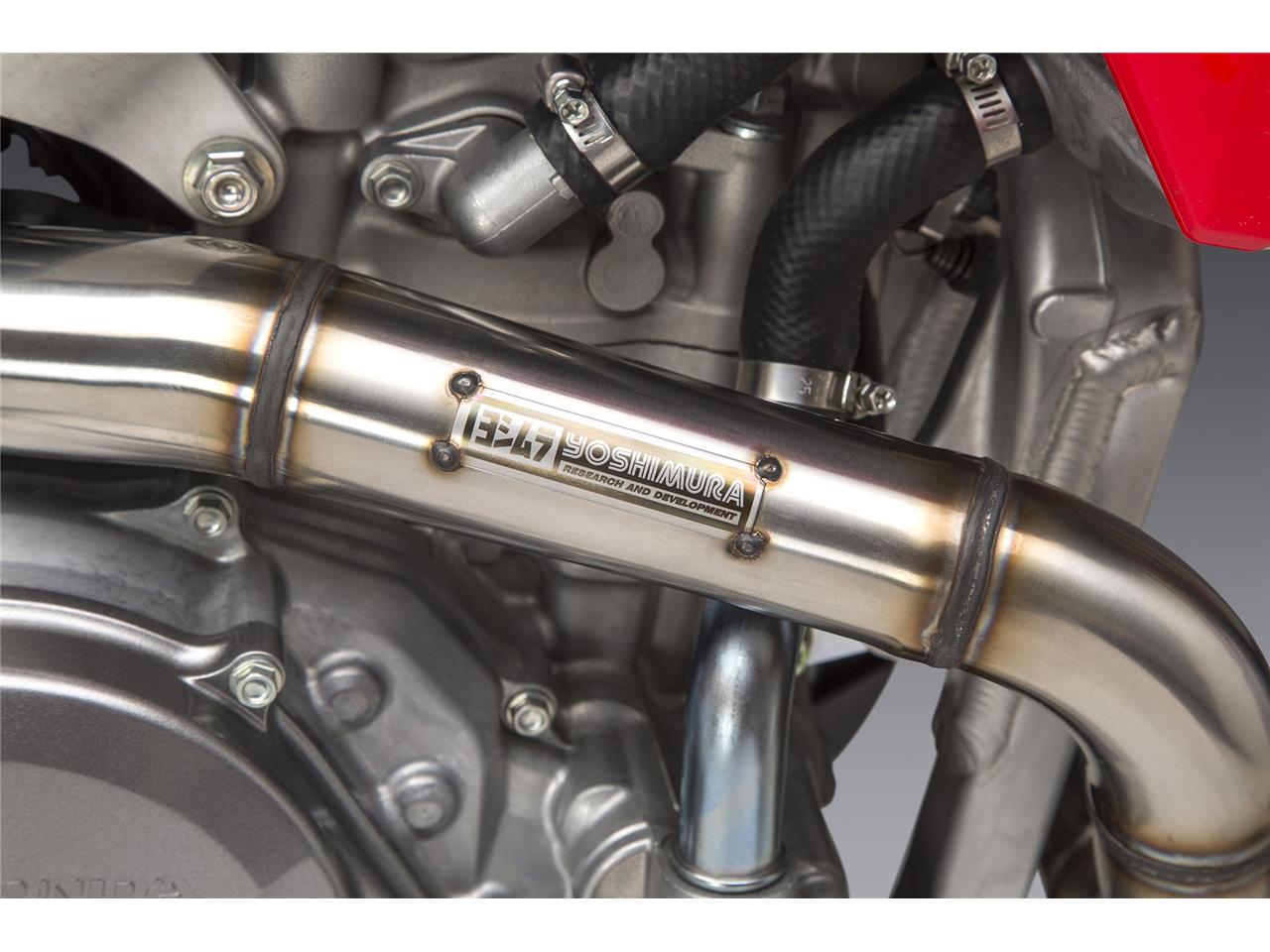 YOSHIMURA RS-12 Signature Series Full Exhaust System Stainless Steel/Alu Muffler/Carbon End Cap Honda CRF450R/RX 2021 SLUT HOS TILLVERKAREN - 6