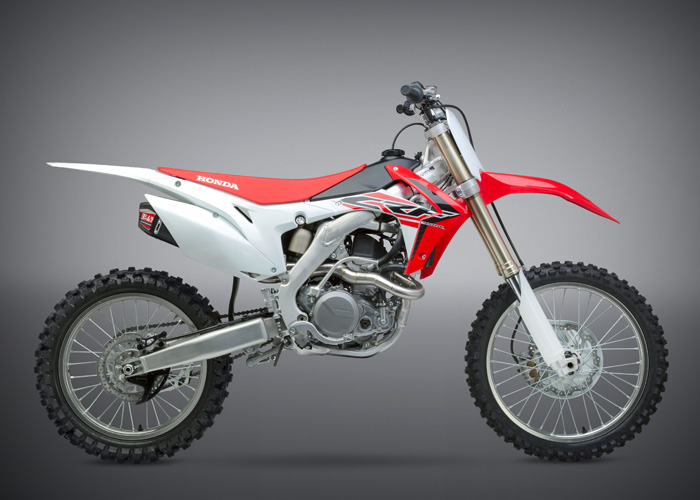 YOSHIMURA RS9-E Full Exhaust System Titanium/Carbon Double Muffler Honda CRF450R 15-16