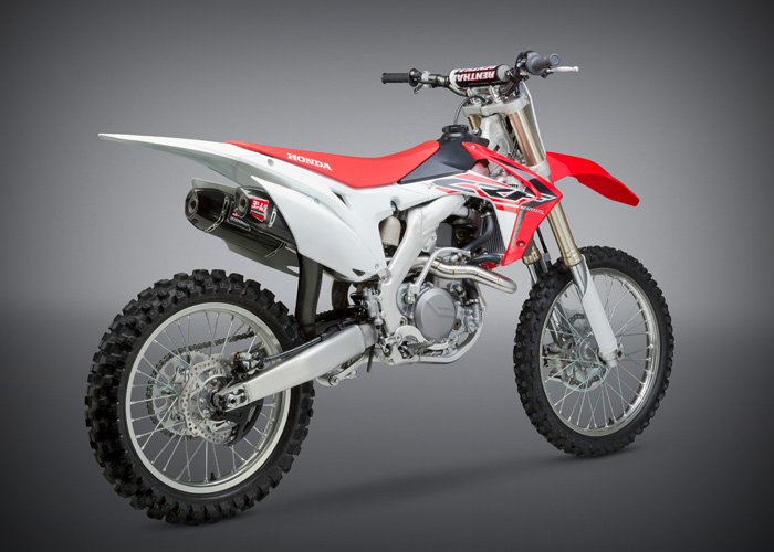 YOSHIMURA RS9-E Full Exhaust System Titanium/Carbon Double Muffler Honda CRF450R 15-16 - 2