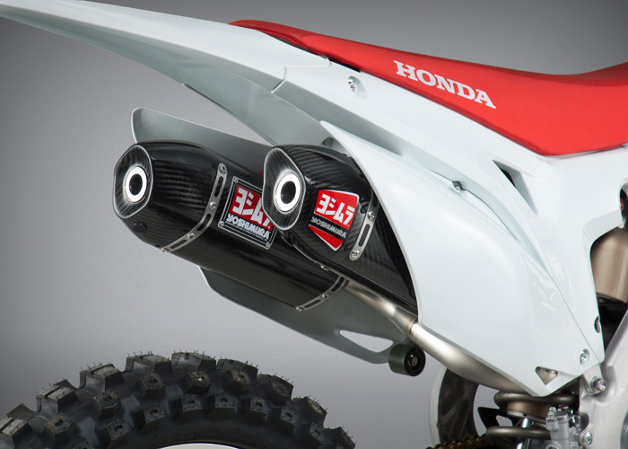 YOSHIMURA RS9-E Full Exhaust System Titanium/Carbon Double Muffler Honda CRF450R 15-16 - 4