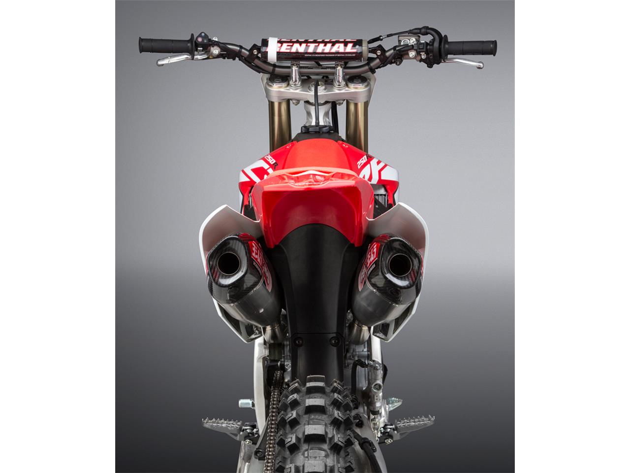 YOSHIMURA RS-9T Full Exhaust System Titanium/Dual Titanium Slip-on/Carbon End Cap Honda CRF250R 18-21 - 5
