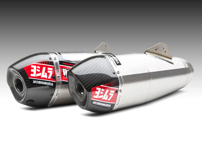 YOSHIMURA RS-9T Full Exhaust System Titanium/Dual Titanium Slip-on/Carbon End Cap Honda CRF250R 18-21 - 7
