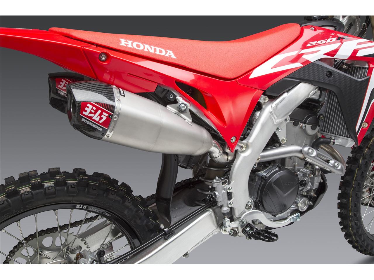 YOSHIMURA RS-9T Signature Series Dual Muffler Stainless Steel/Carbon End Cap Honda CRF250R 20-21 - 7