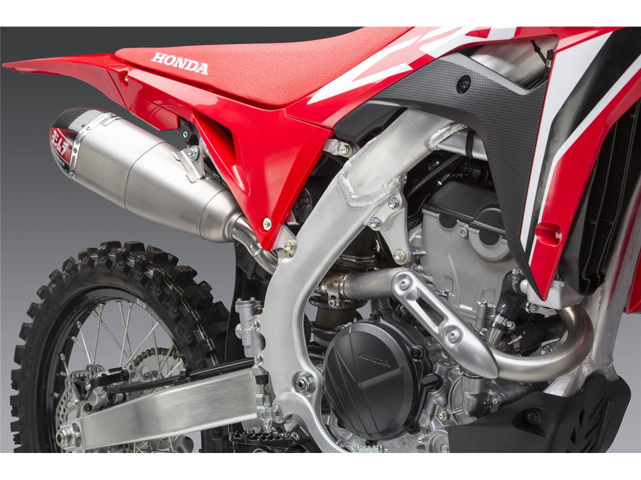 YOSHIMURA RS-9T Signature Series Dual Muffler Stainless Steel/Carbon End Cap Honda CRF250R 20-21 - 3