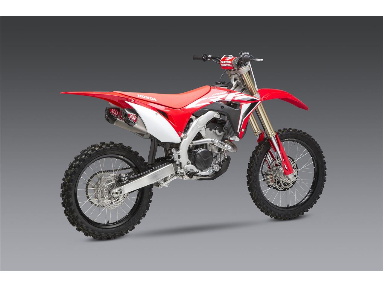 YOSHIMURA RS-9T Signature Series Dual Muffler Stainless Steel/Carbon End Cap Honda CRF250R 20-21 - 5