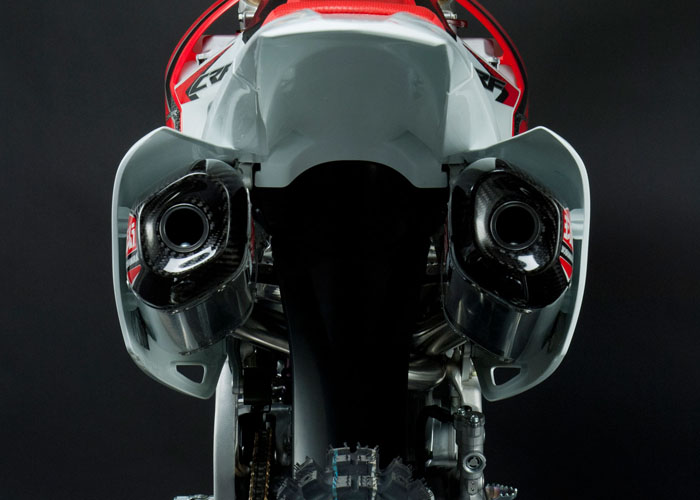 YOSHIMURA RS9-E Full Exhaust System Stainless Steel/Aluminium Double Muffler Honda CRF250R 14-17 - 5